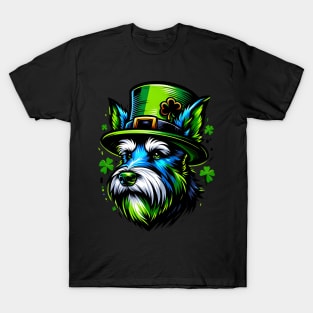 Kerry Blue Terrier in Saint Patrick's Day Celebration T-Shirt